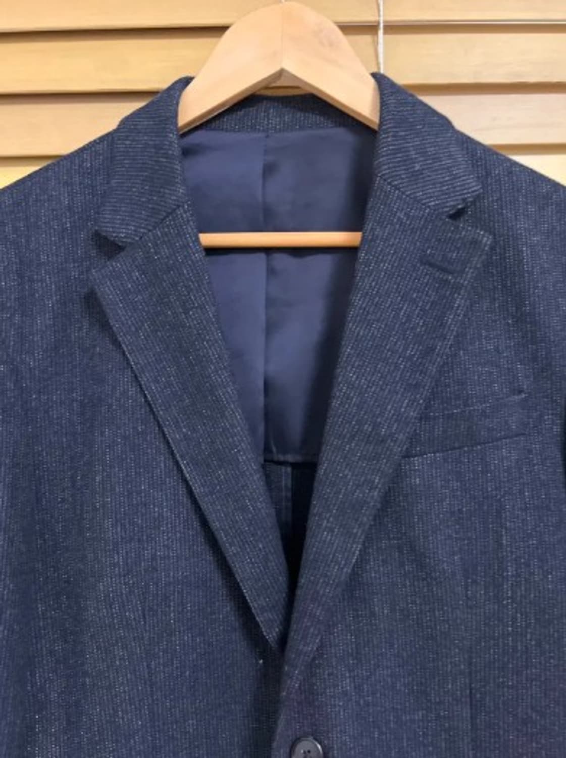 빈폴 남성 네이비 간절기 스트라이프 자켓 100 상품이미지1