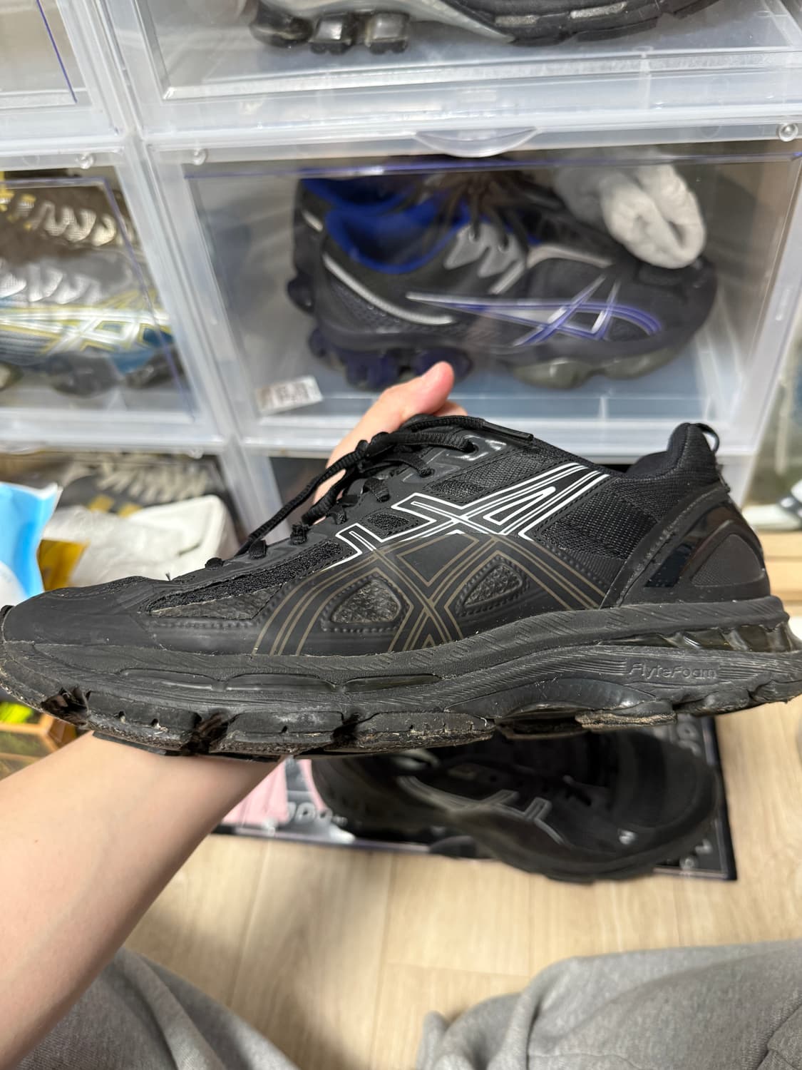 아식스x키코코스타디노브 젤버즈 1 블랙 265 상품이미지5