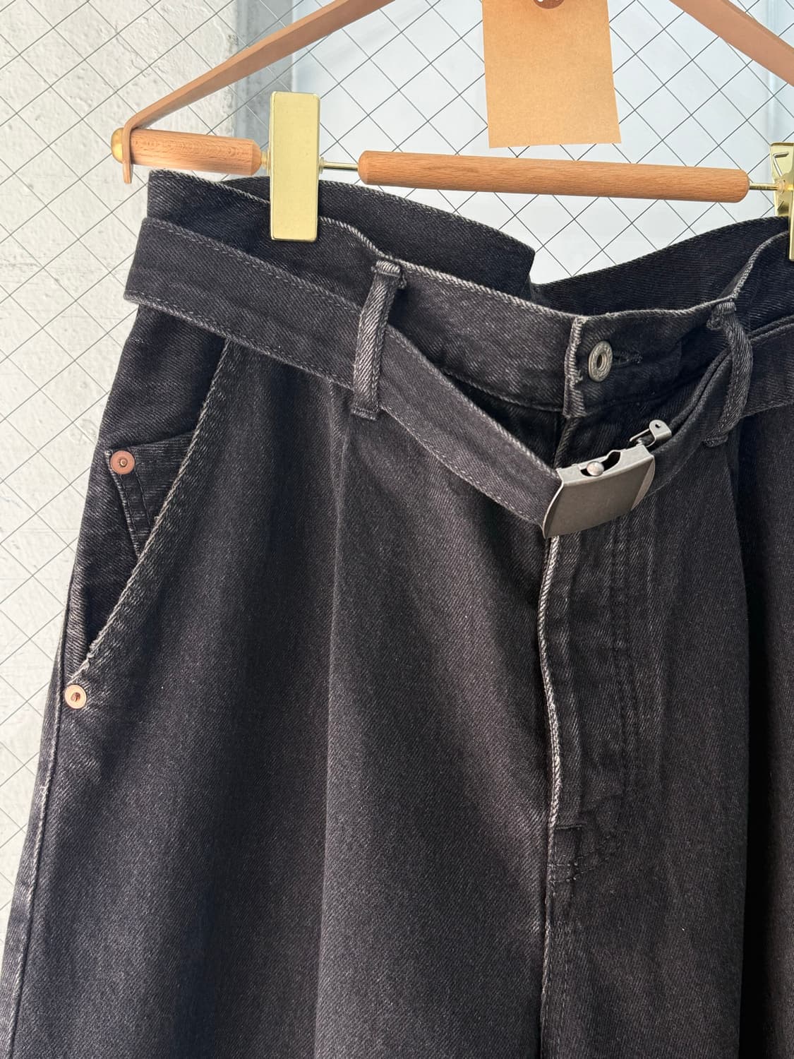 doublet Silk Denim Wide Trouser 상품이미지3