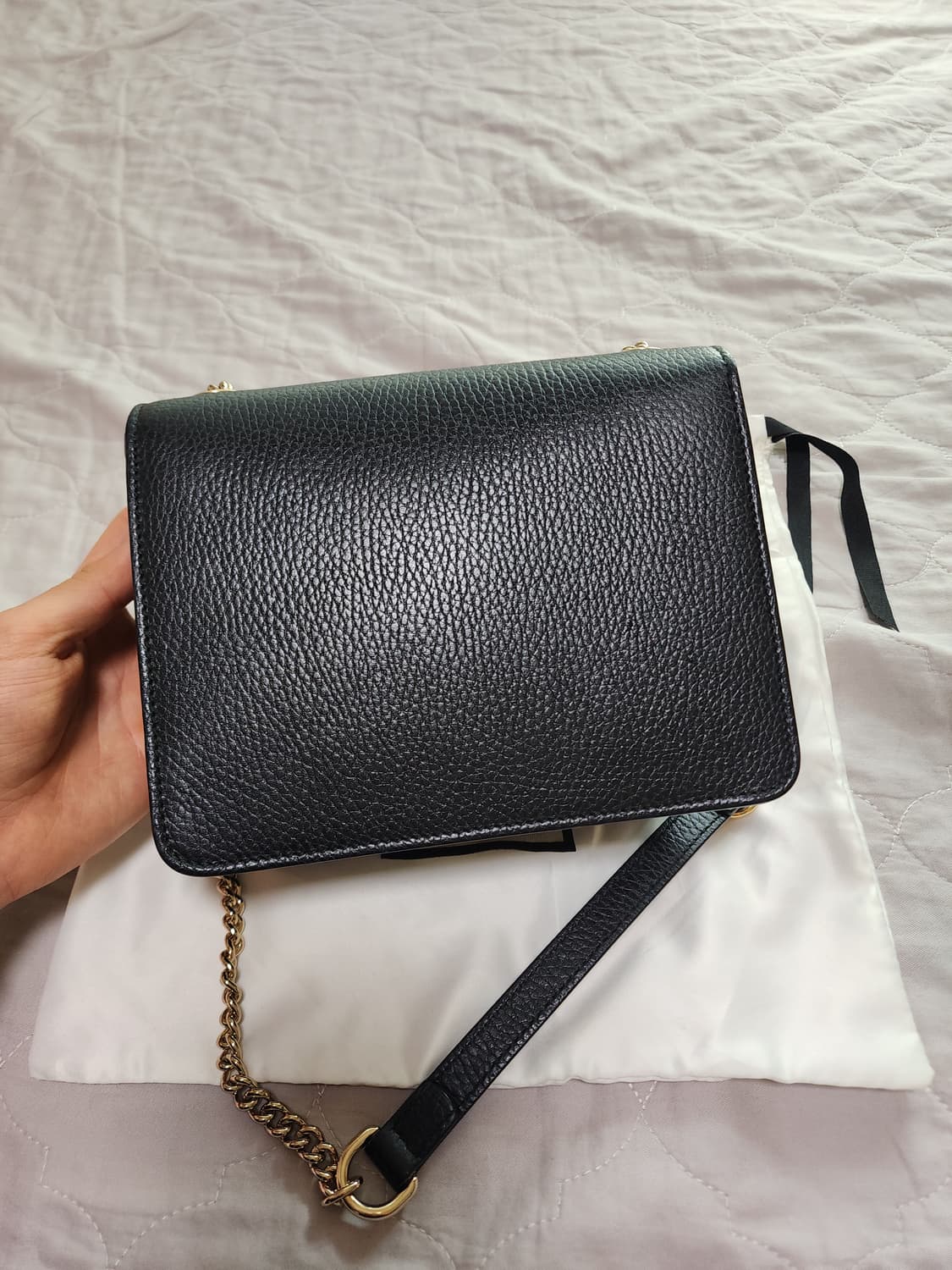 구찌 인터로킹 블랙 체인 숄더백 상품이미지3