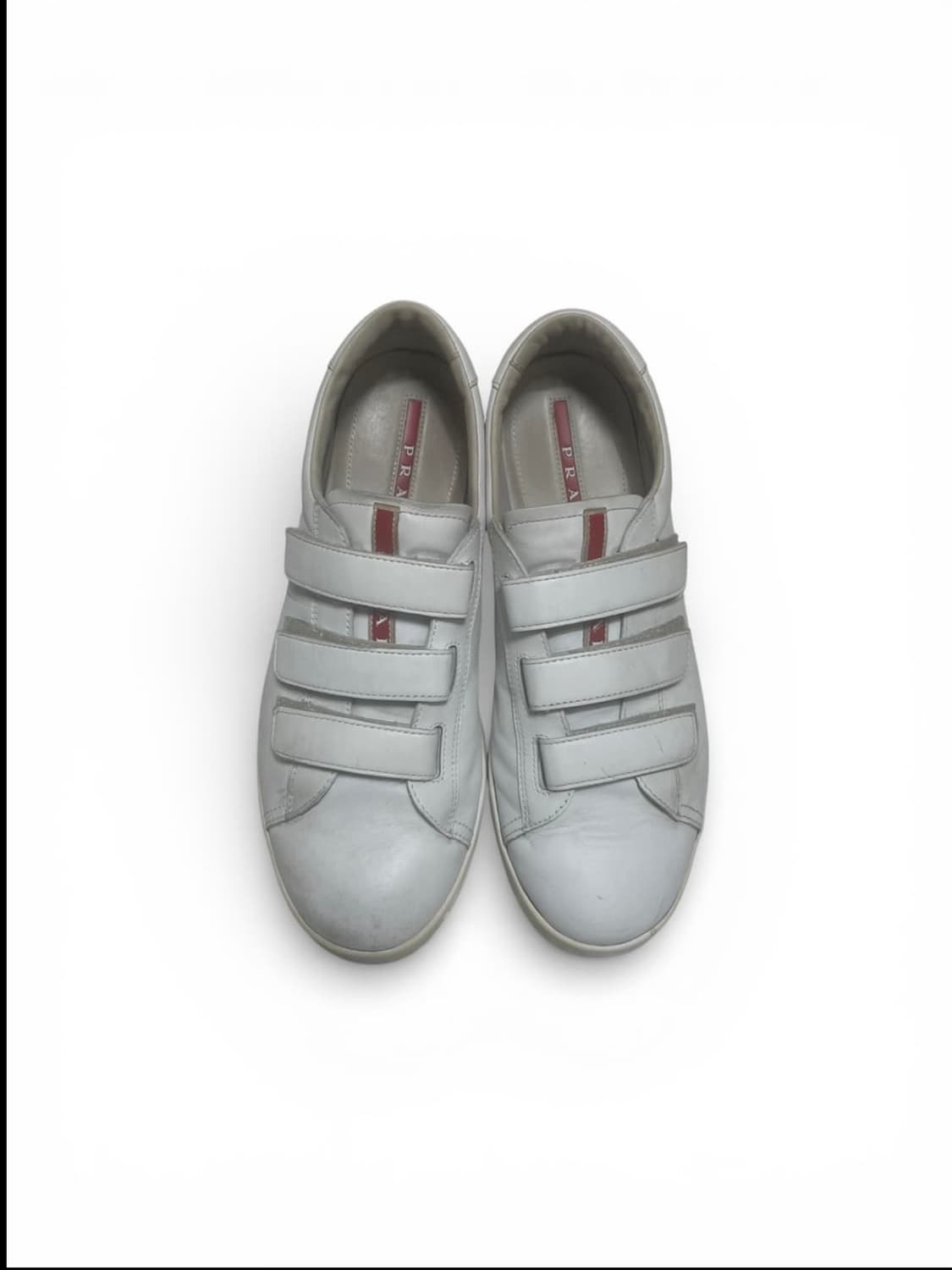 275) 프라다 레더 벨크로 가죽 스니커즈  상품이미지3