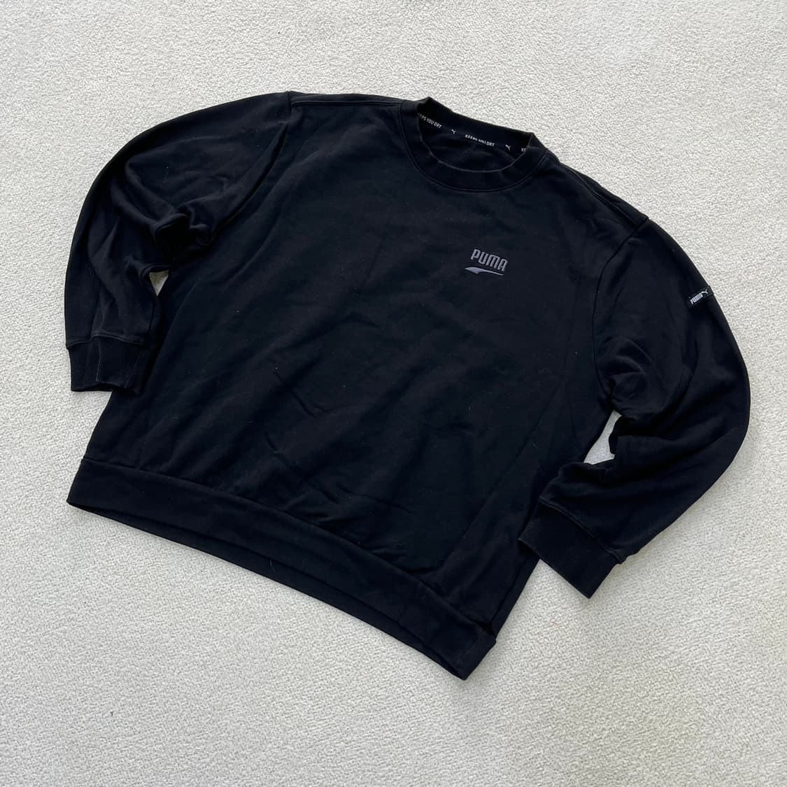 105 푸마 스몰로고 긴팔 맨투맨 0324M 상품이미지1