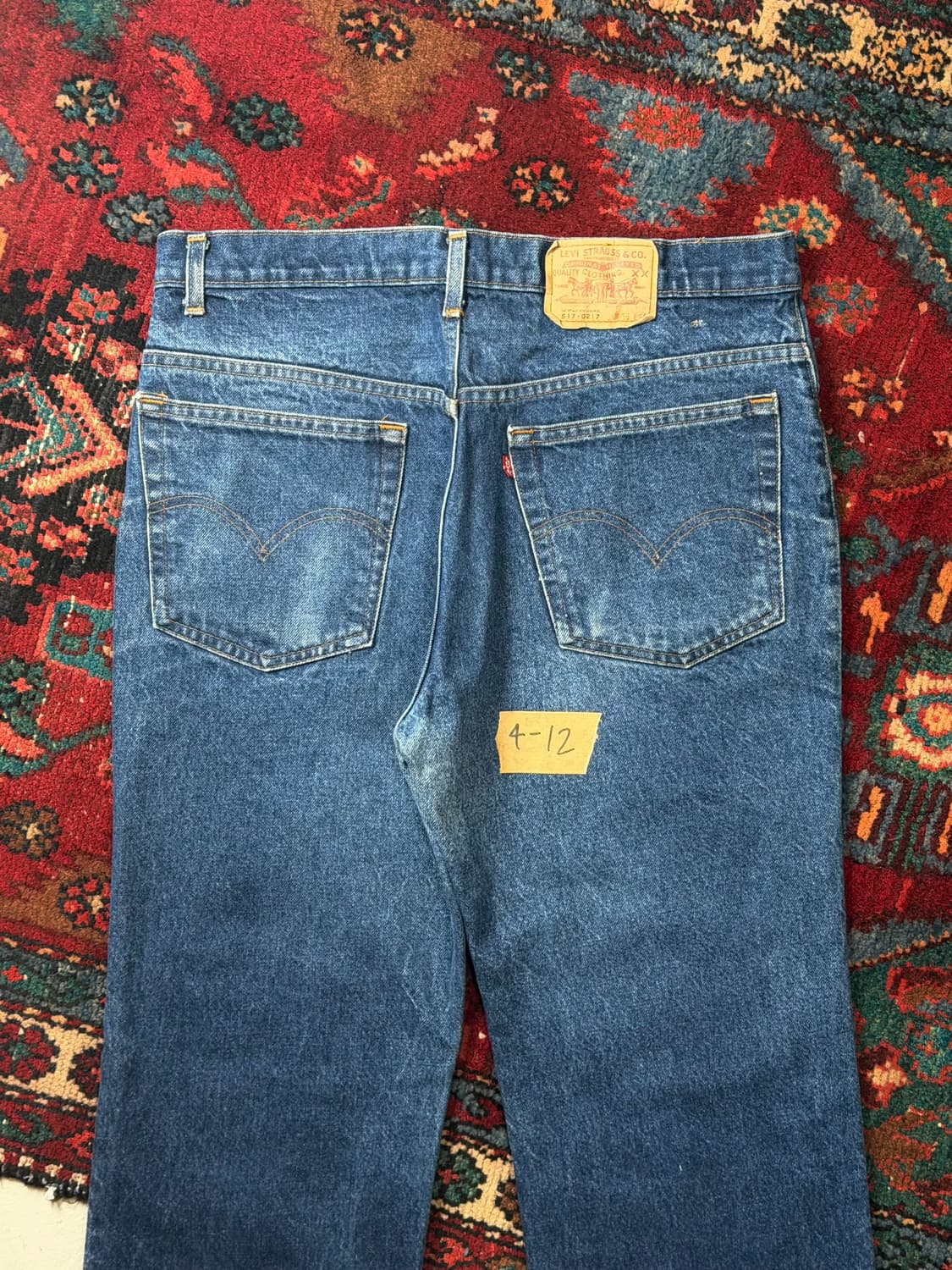 80's USA Made 리바이스 517 체인스티치 리바이스 진청  상품이미지6