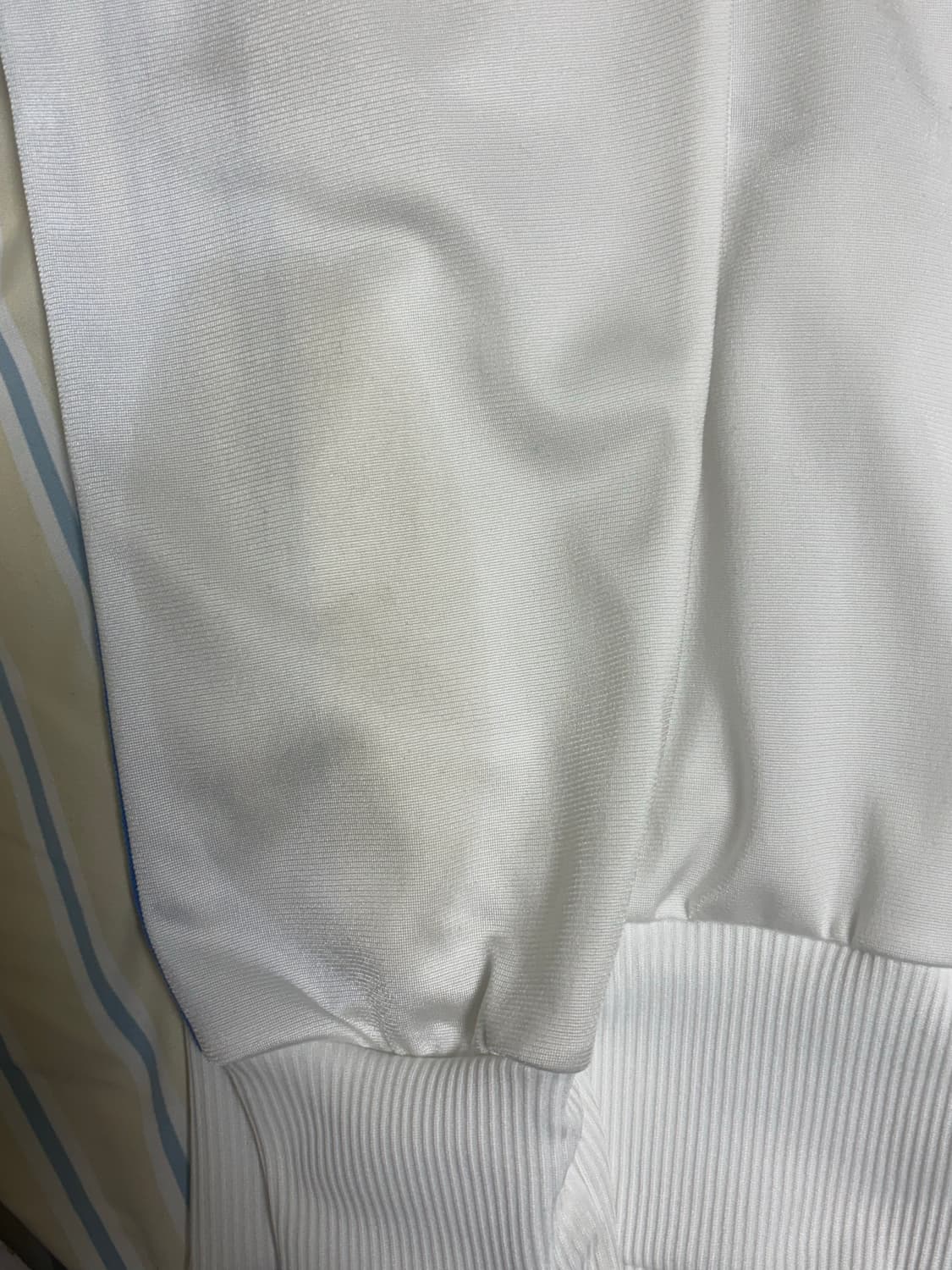 아디다스 빈티지 파이어버드 져지 트랙탑 흰파 화이트 블루 상품이미지3