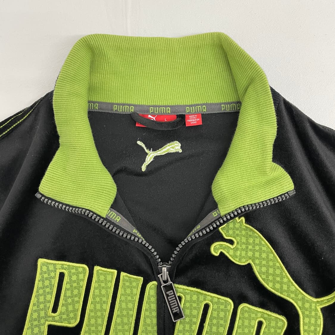 [puma] 블랙 벨벳 집업 상품이미지3