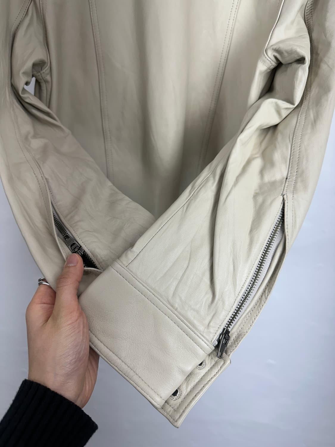 JackRose Lambskin Leather Button Detail 상품이미지7