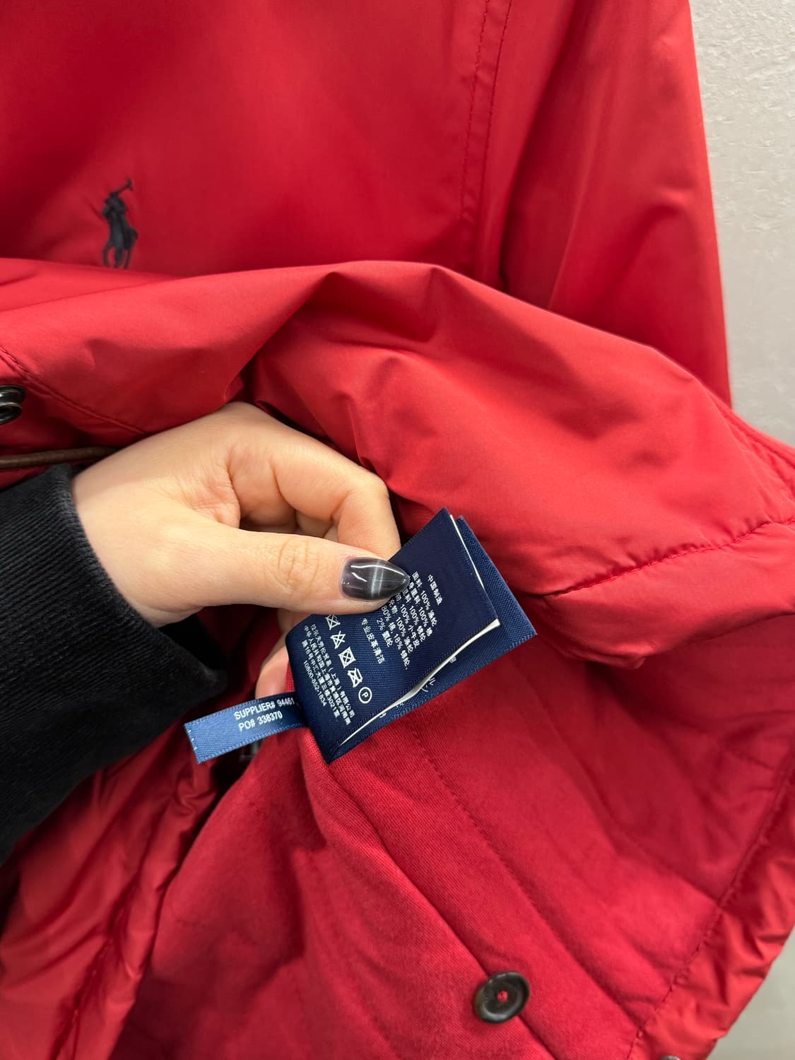 POLO 폴로 랄프로렌 00s 블루종 점퍼 레드 L 상품이미지9