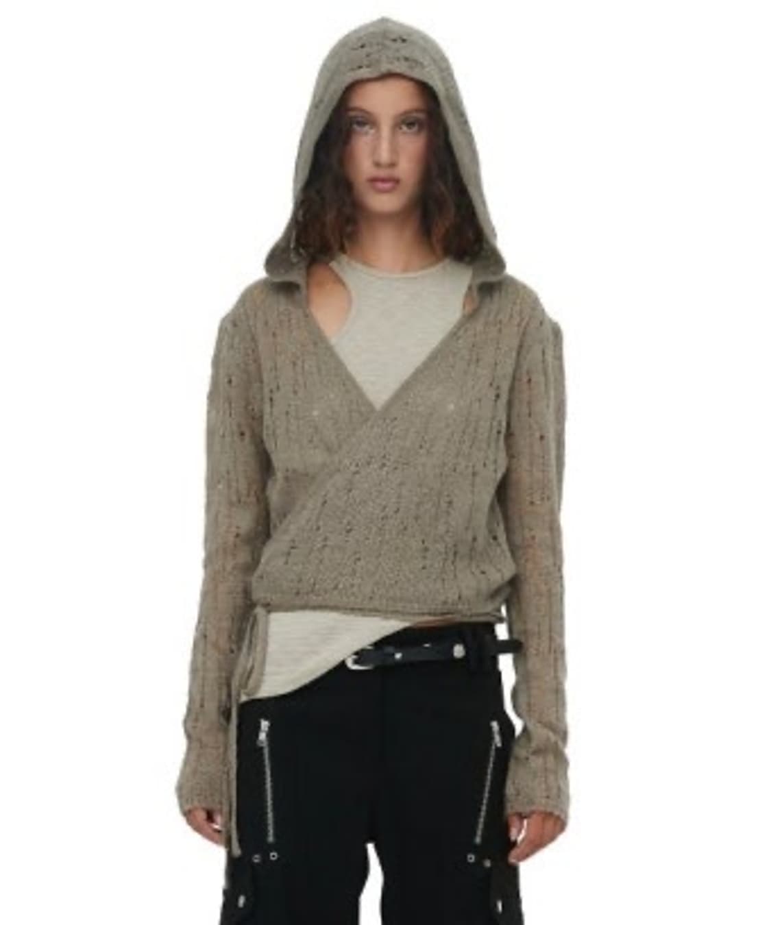 세릭 후드 랩 가디건 ERRATIC SCOTCH HOODIE LAP 상품이미지1