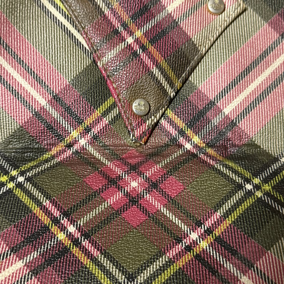 비비안웨스트우드 체크 토트백 라지 상품이미지8