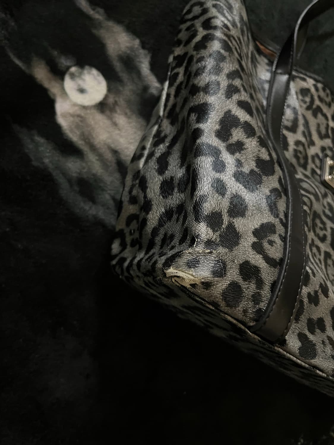 레오파드 갸루 도트백 상품이미지3