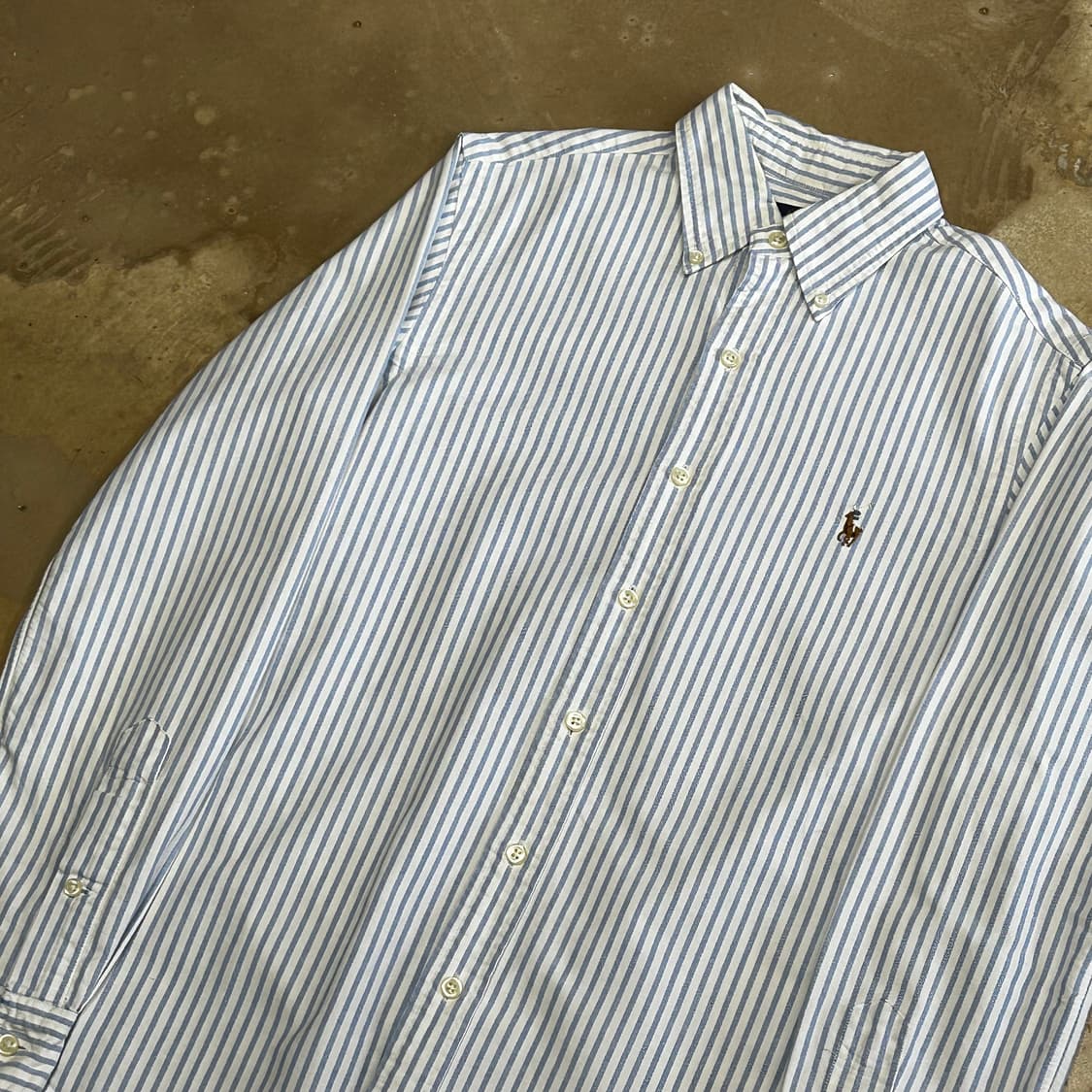 XS 폴로랄프로렌 스카이블루 스트라이프 셔츠 상품이미지1