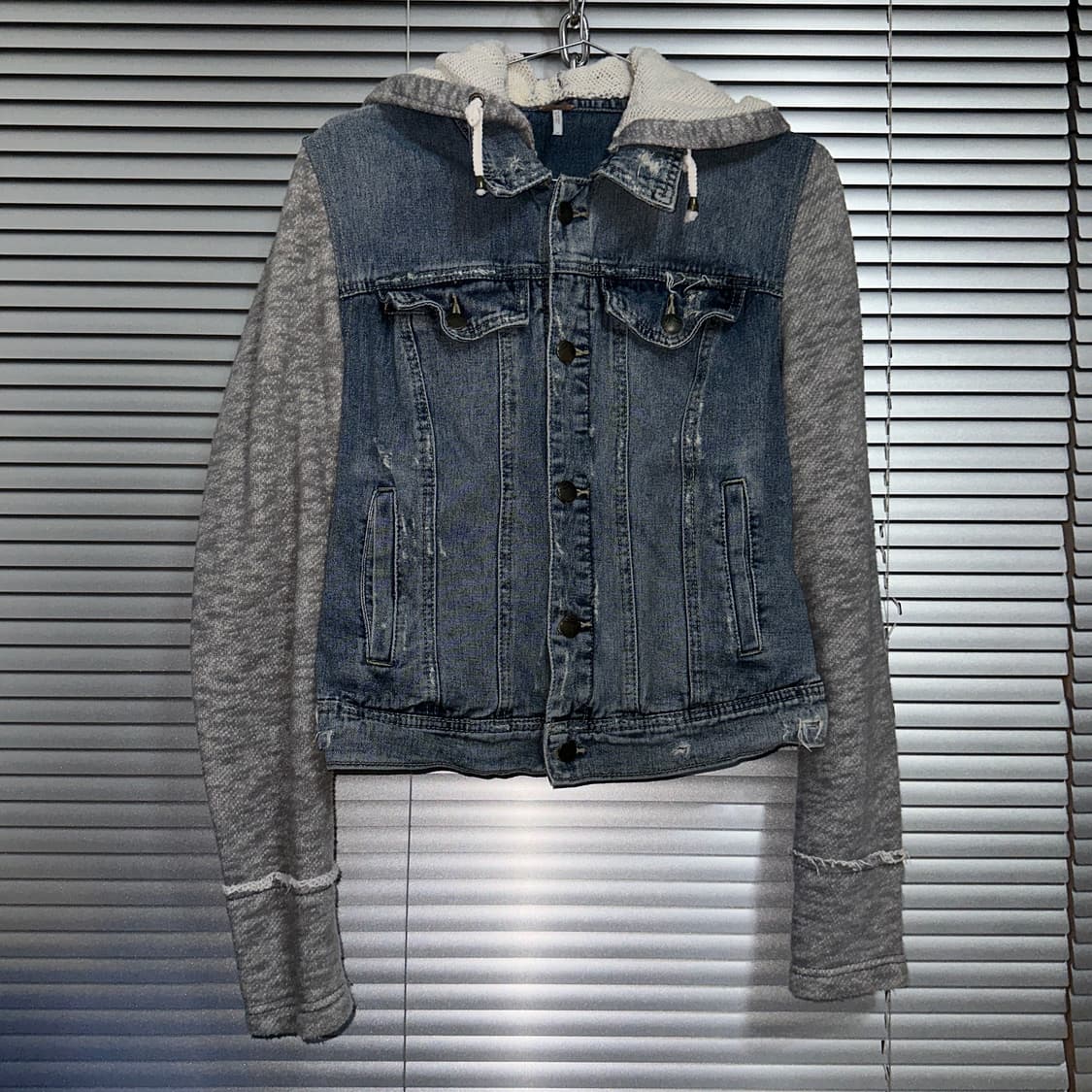 00s 프리피플 디스트레스드 데님 앤 니트 자켓 상품이미지2