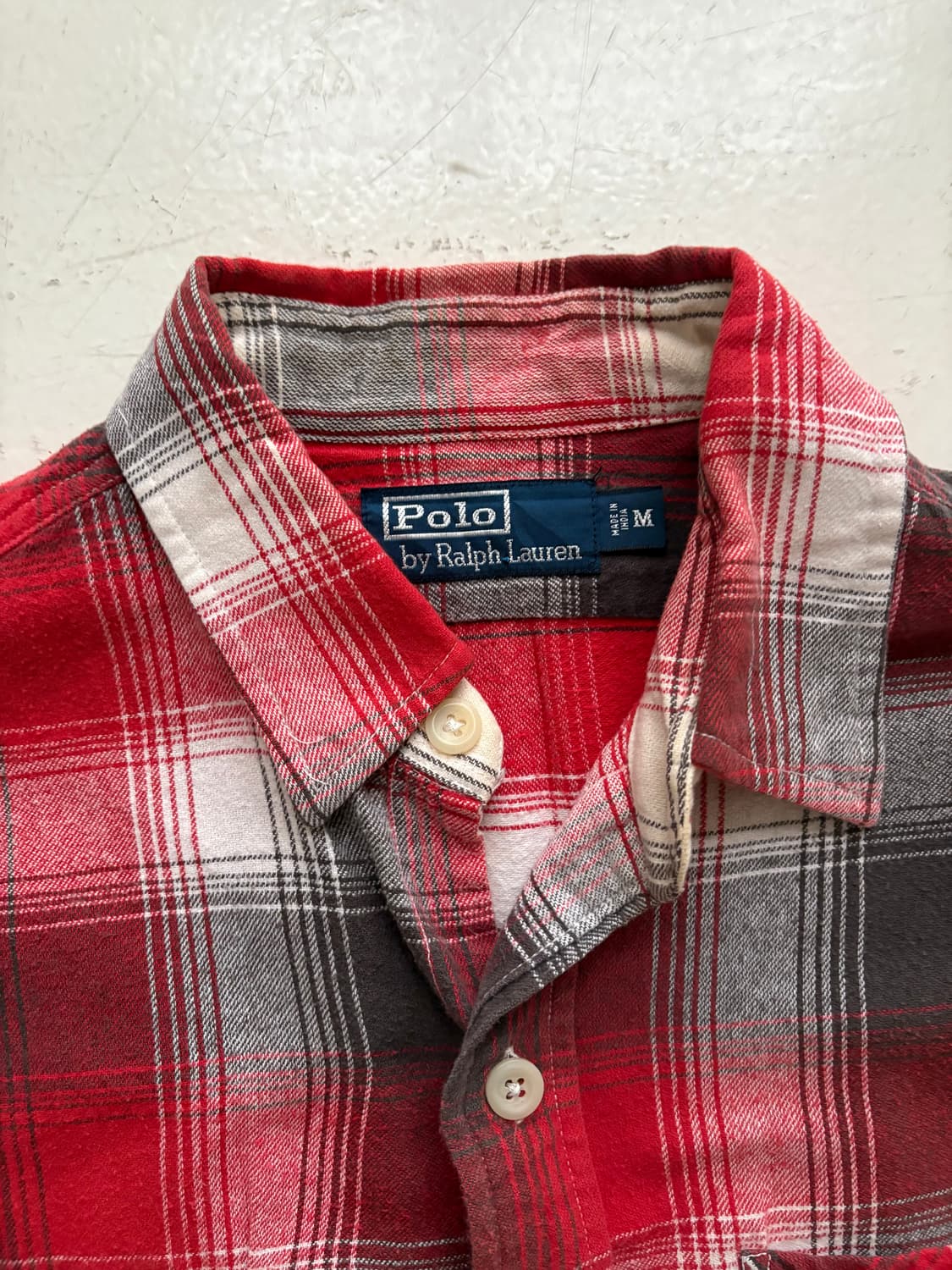 90s  Polo Ralph Lauren Flannel Check 상품이미지4