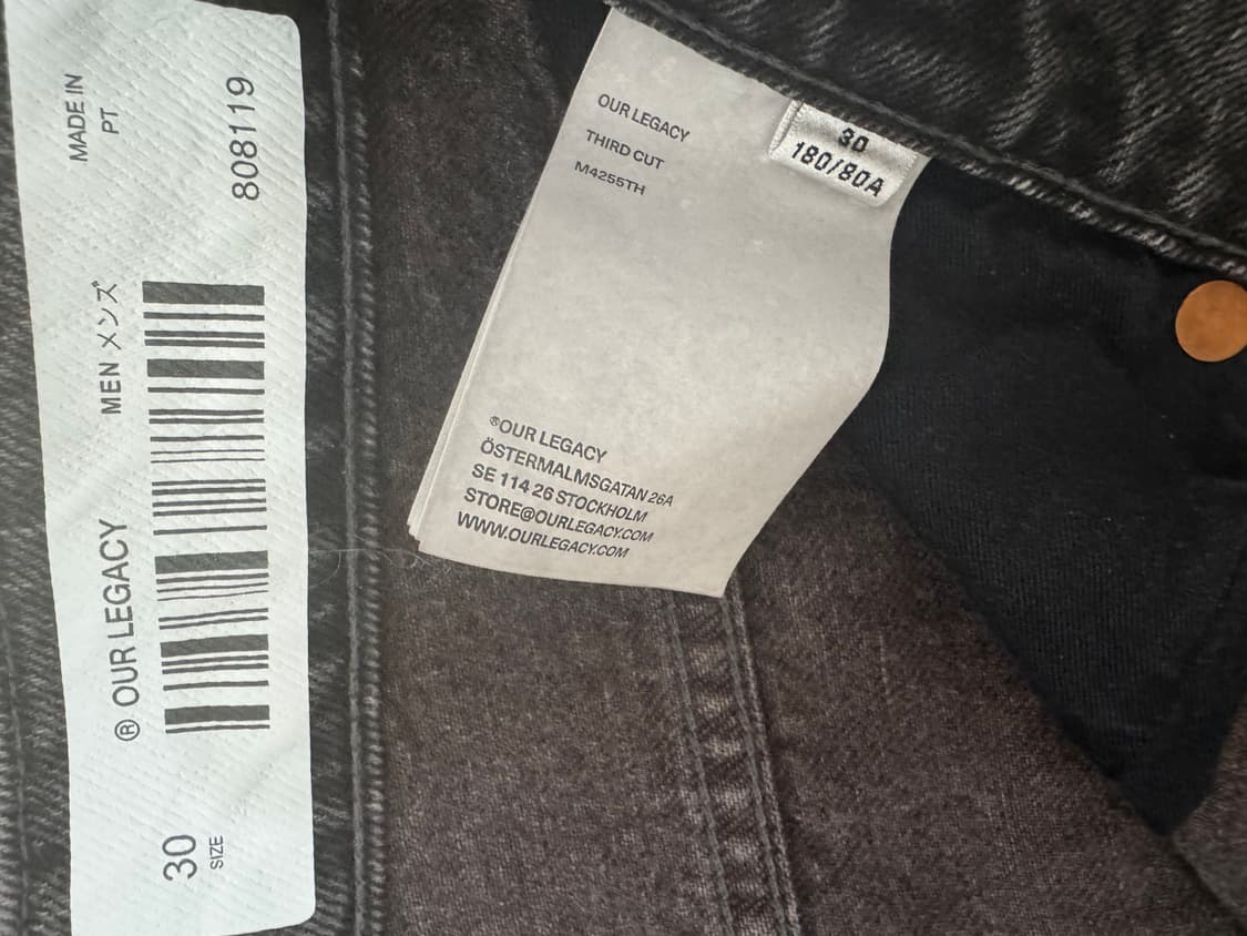 [30]아워레가시 써드컷 하이웨이커피 데님 사이즈 30 상품이미지2