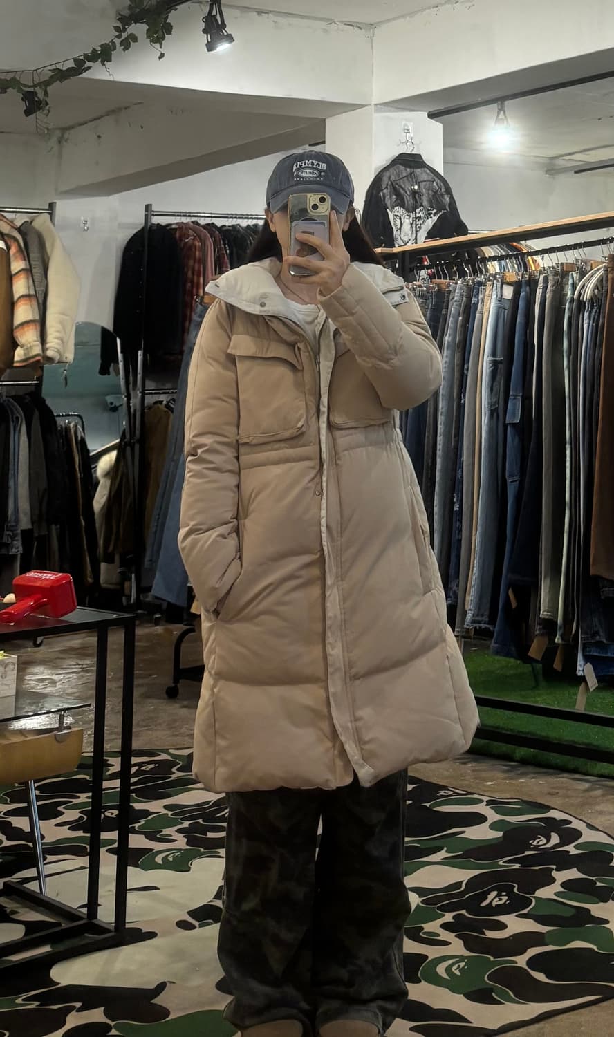 Excusez-moi 이탈리아 덕다운 패딩 코트 상품이미지4