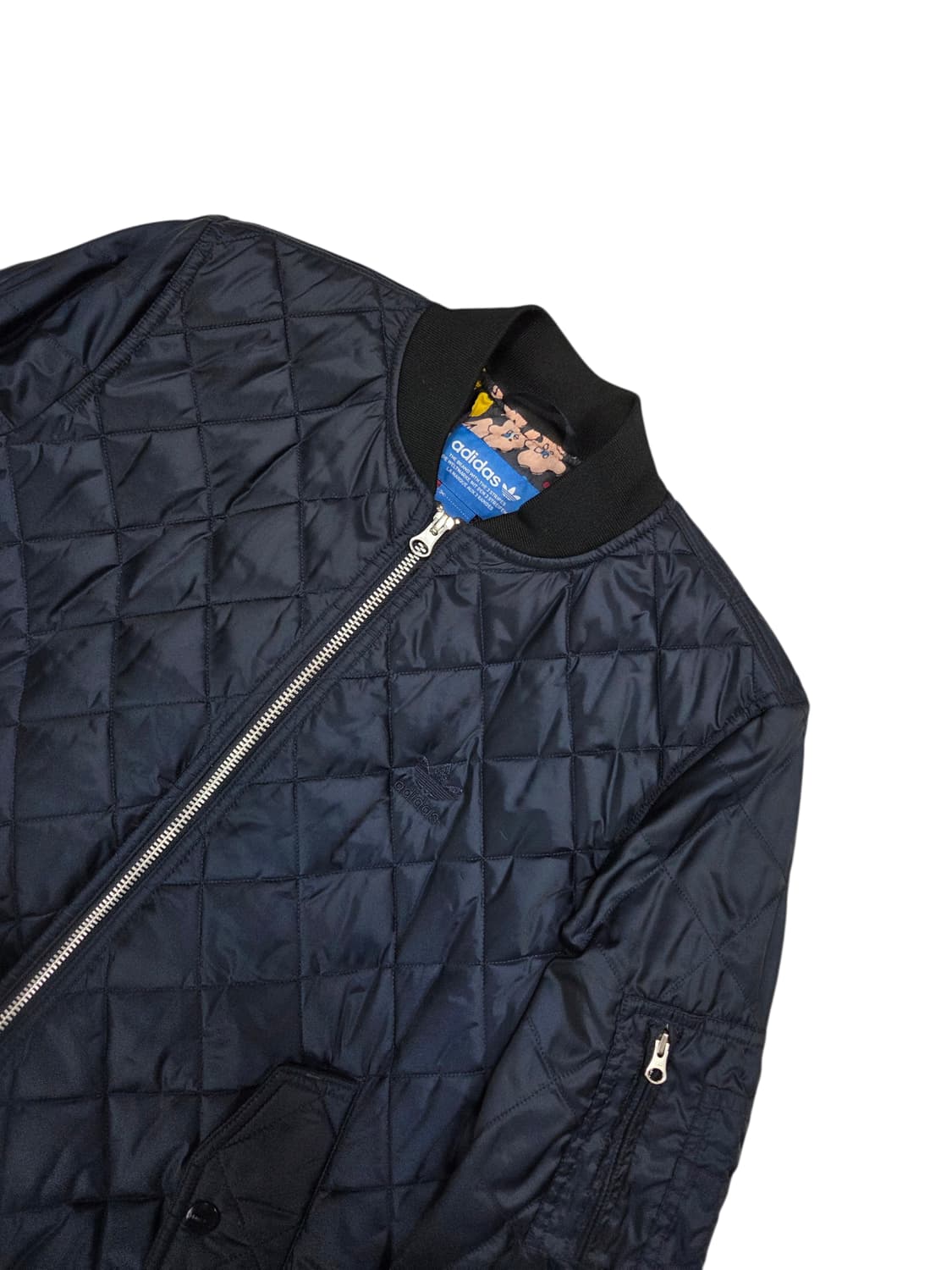 아디다스 퀄팅 네이비 블루종 봄버 점퍼 85 상품이미지1