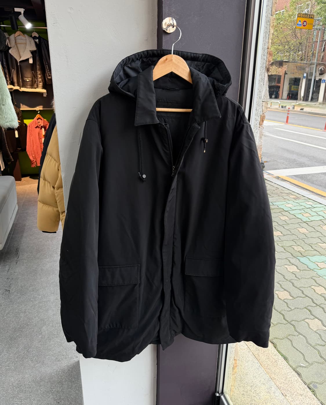 XL/ 프라다 아카이브 나일론 후디 패딩점퍼 상품이미지2