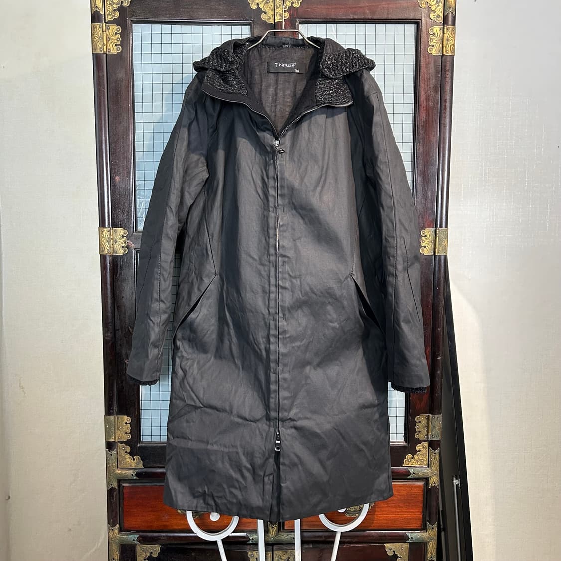 TRANSIT 왁스 코튼 패디드 코트 상품이미지3