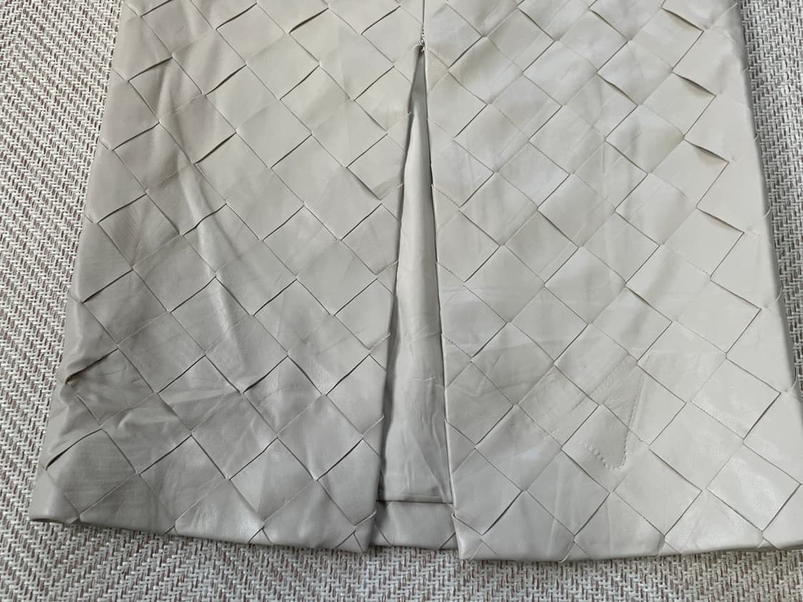 르셸블루 인트레치오 스트럭처 레더 스커트 J03495 상품이미지2