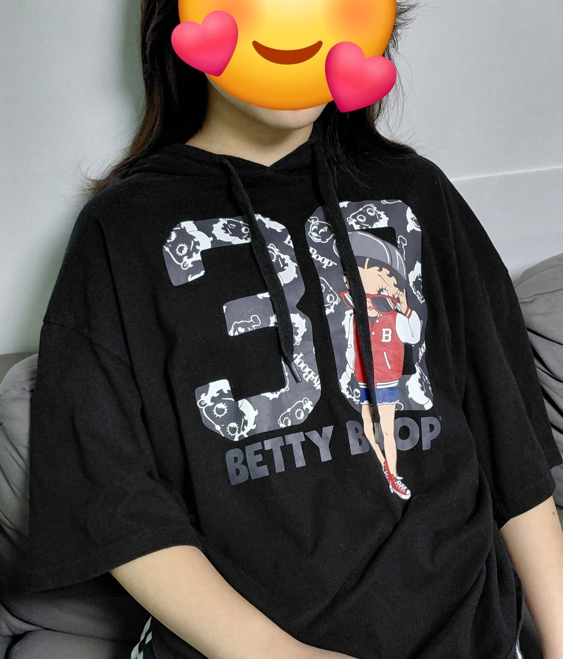 [여성 3L] 베티 붐 정품 후드 반팔 티셔츠 상품이미지1