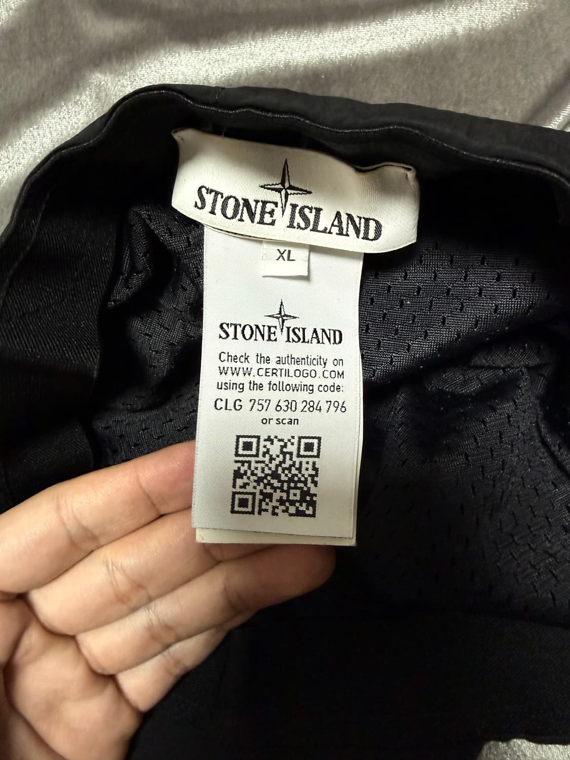 스톤아일랜드 나일론 볼캡 블랙 XL 상품이미지2