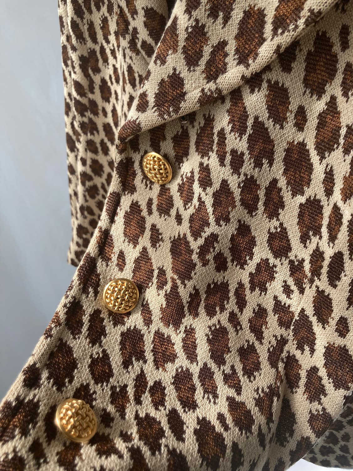 정품) ST.JOHN 세인트 존 여성 레오파드 호피 겨울 자켓 상품이미지6