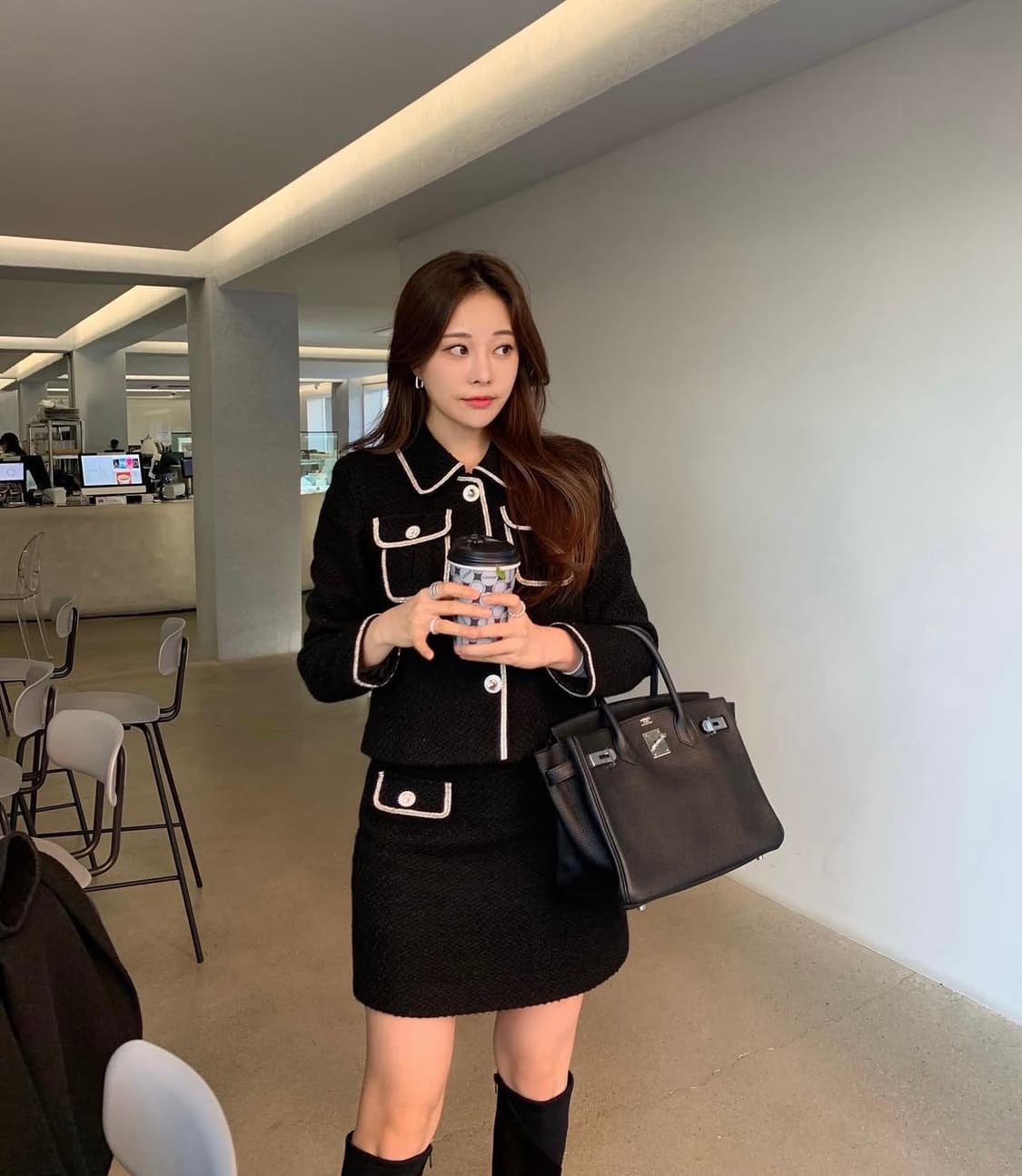 로아르 (미우미우) 트위드 세트 S 상품이미지5