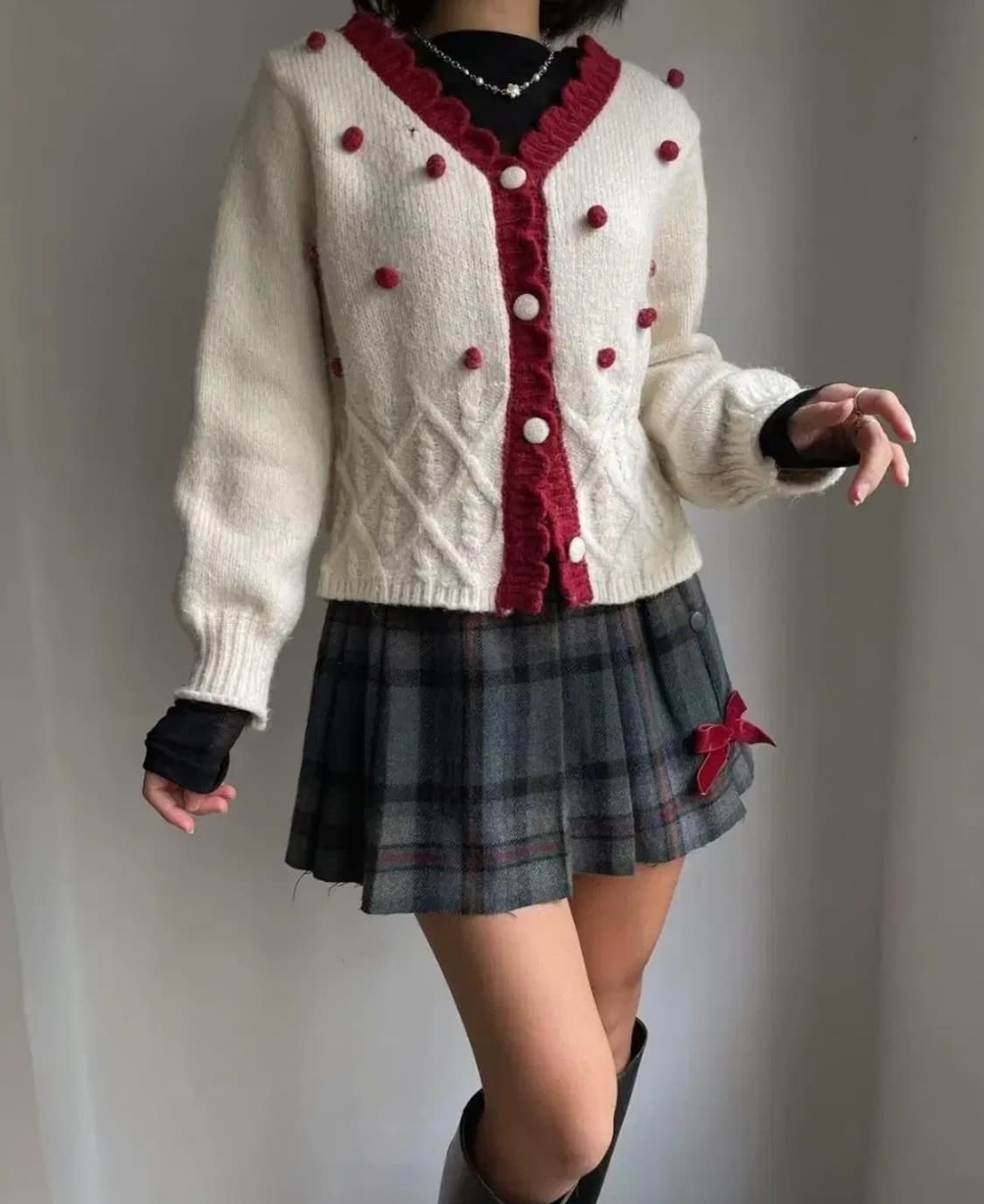 급처새상품!바닐라비 공주 니트가디건 레니본st리즈리사st오즈세컨st 상품이미지2