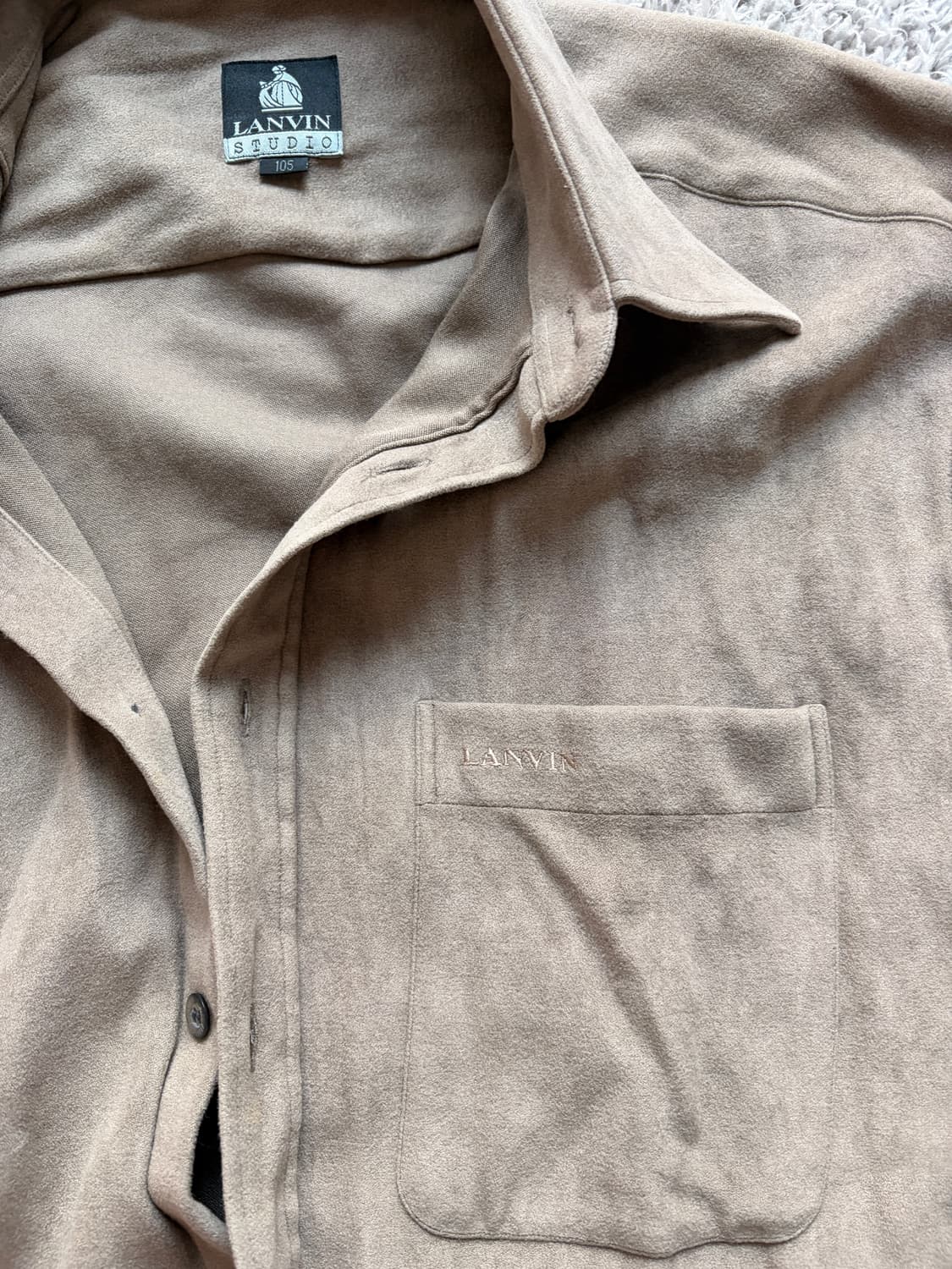 랑방 울셔츠 (스웨이드느낌남) 105 상품이미지3