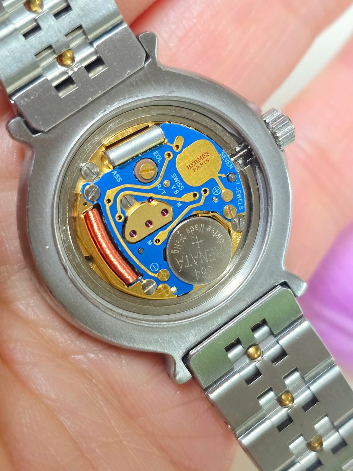 에르메스캡틴니모18k시계  정품 여성용  상품이미지9