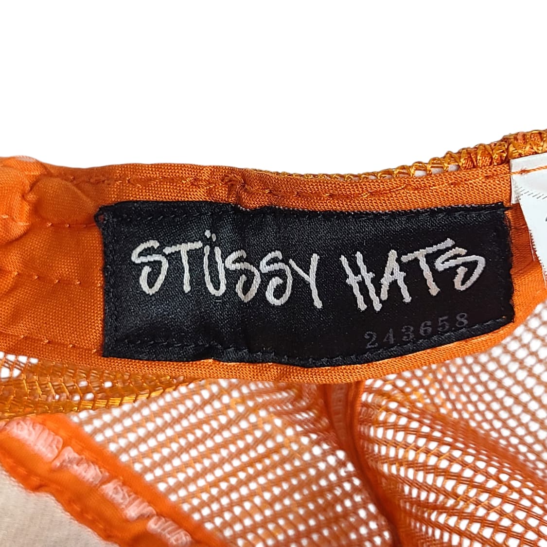 stussy) 00s 스투시 글로벌 루츠 트러커 캡 블루/오렌지 상품이미지6