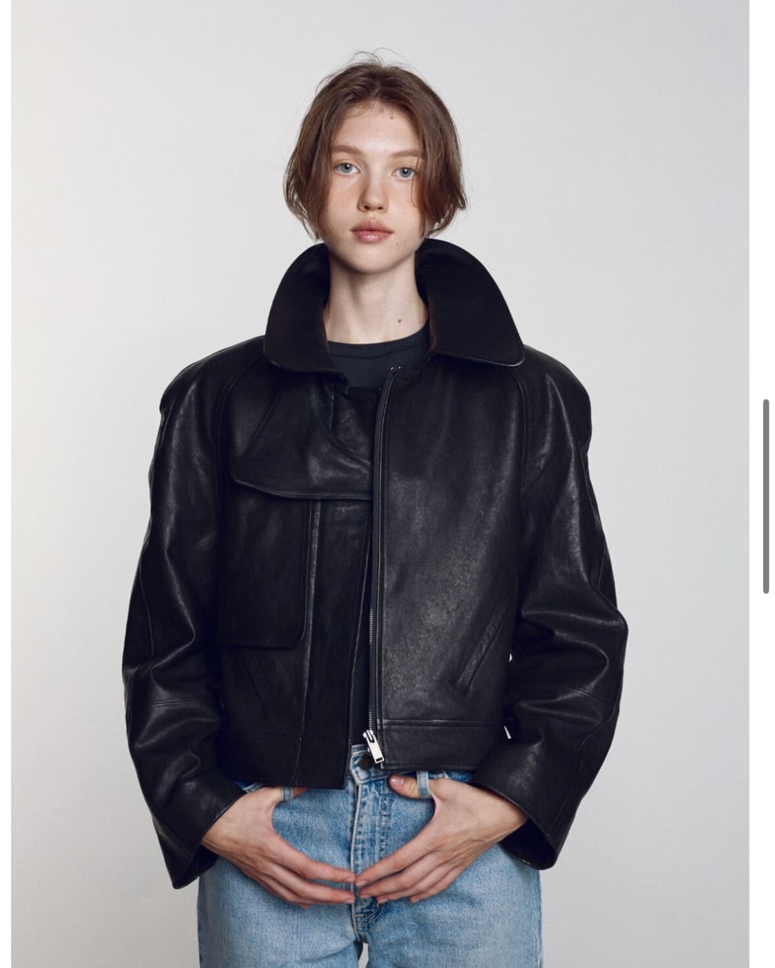 ouilara 위라라 레더자켓 상품이미지4