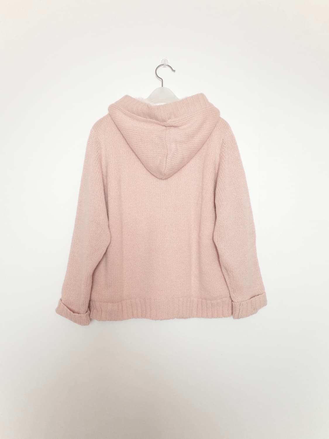 Colza 토글 후드 퍼 가디건 상품이미지5