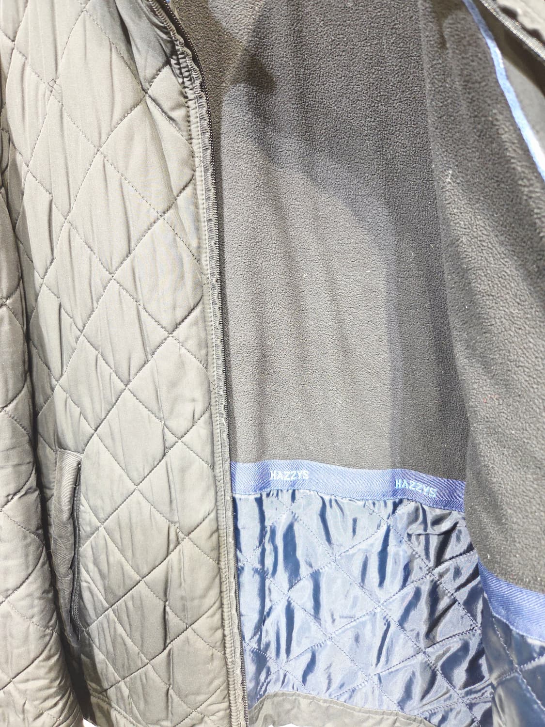 HAZZYS 헤지스 블랙 다이아 퀼팅 자켓 상품이미지7