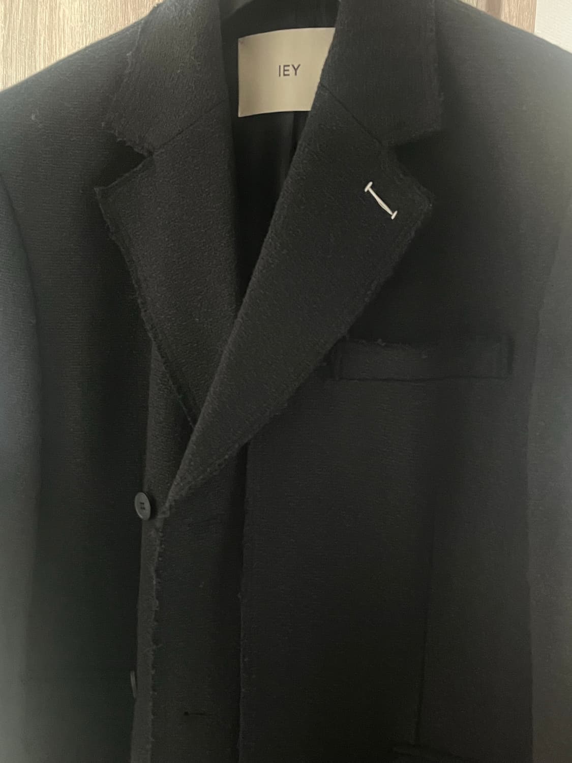 IEY TWEED LAYERED BLAZER Black 상품이미지5