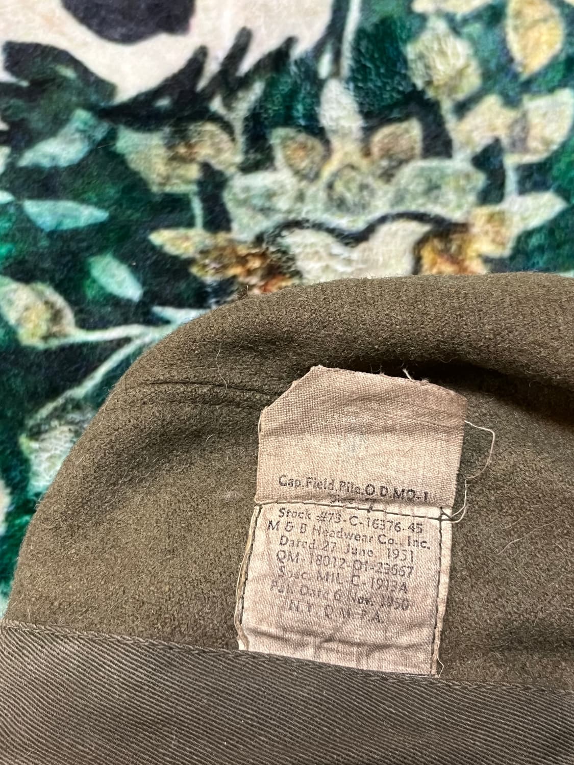 50s korean war pile cap (7) 상품이미지5