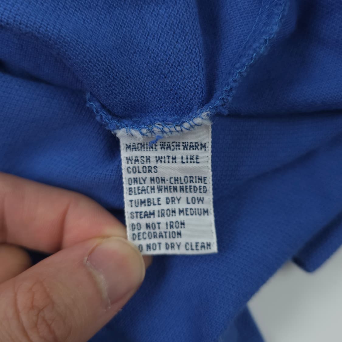 폴로 랄프로렌 골프프린팅 커스텀핏 코튼 반팔카라티 블루 (M) 상품이미지5