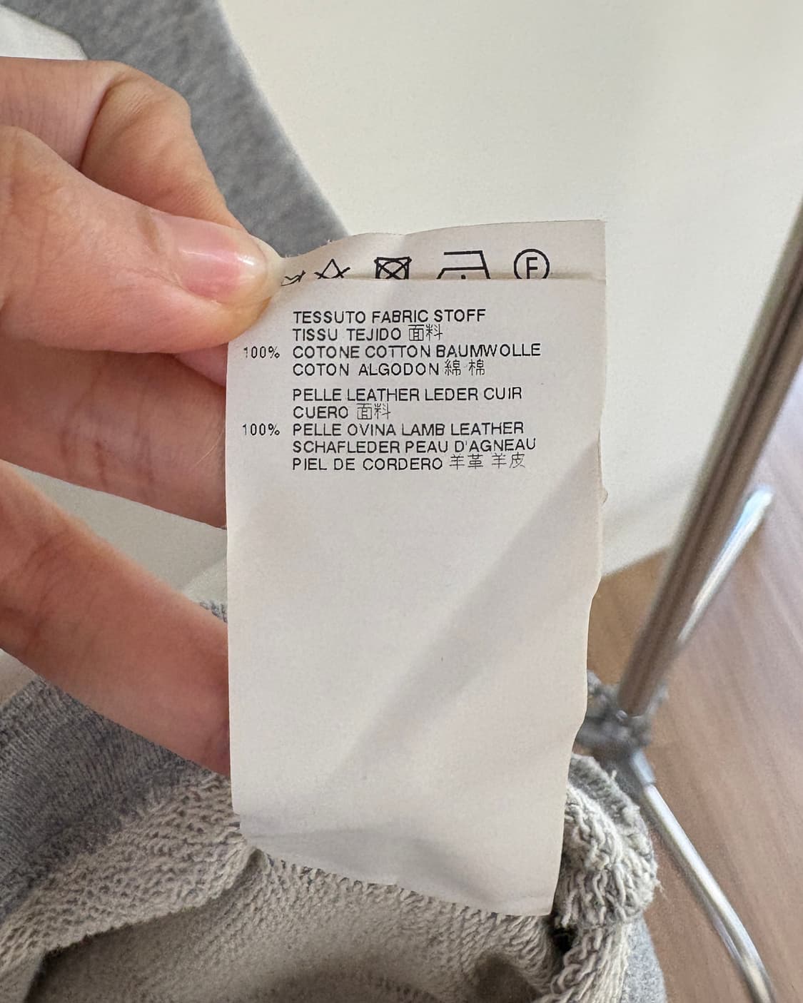 MM6 멜란지 램레더 패치 슬리브리스 원피스 상품이미지9