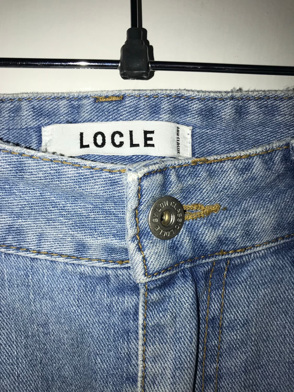 LOW CLASSIC Light Blue Denim Mini Skirt 상품이미지2