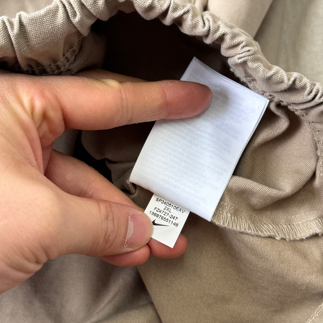 나이키 캔버스 윈드러너 백로고 아노락 XXL 상품이미지8