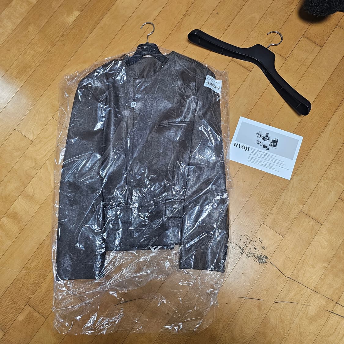 효지/25FW 노카라 크롭 레더자켓/M 상품이미지2