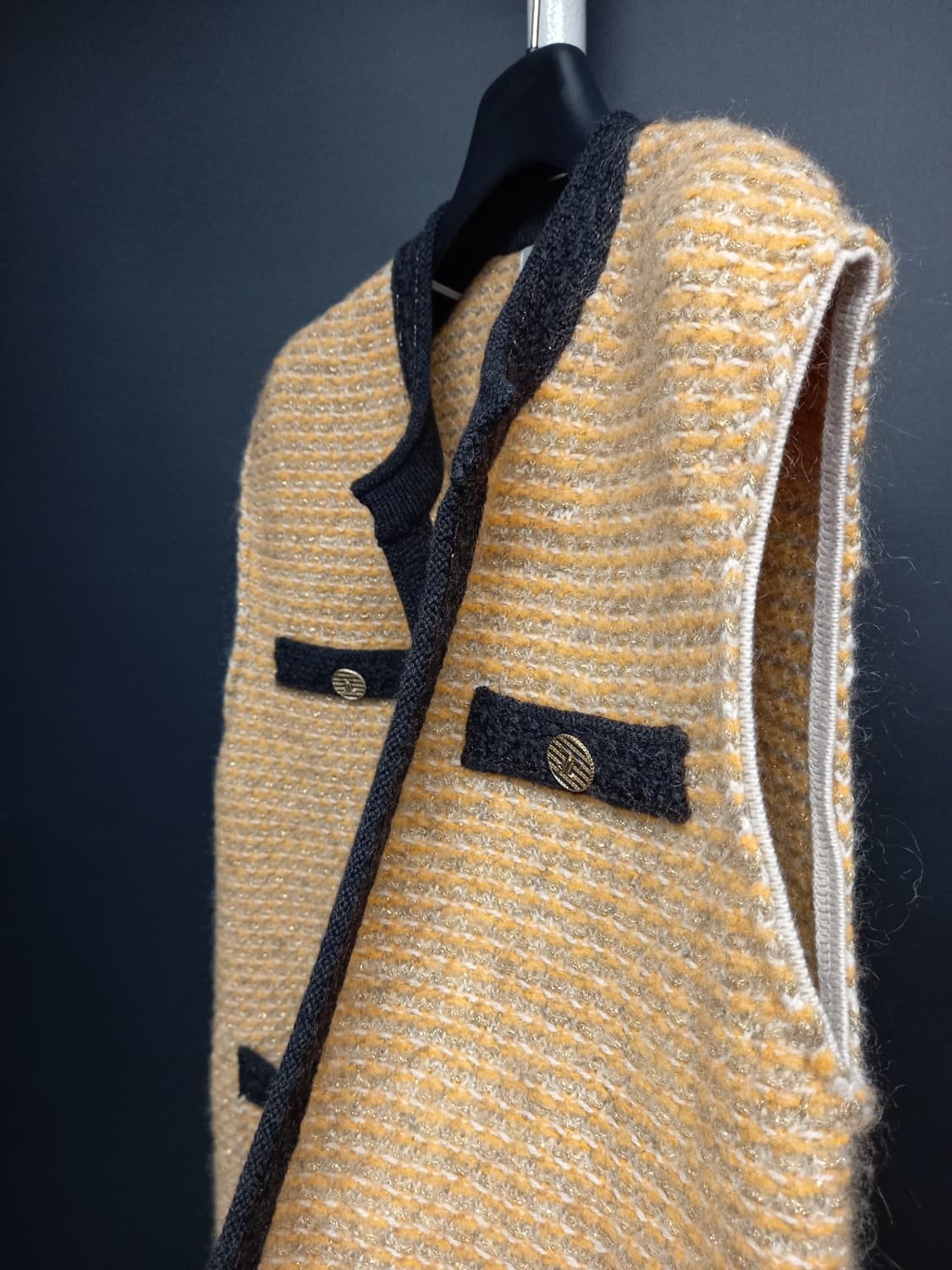 타임 춘추동 트위드 롱 베스트 F 33-77 상품이미지4