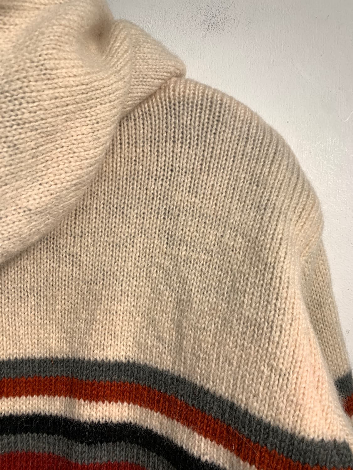 Wool 100% 캐나다 니트후드집업 s (made in nepal) 상품이미지7