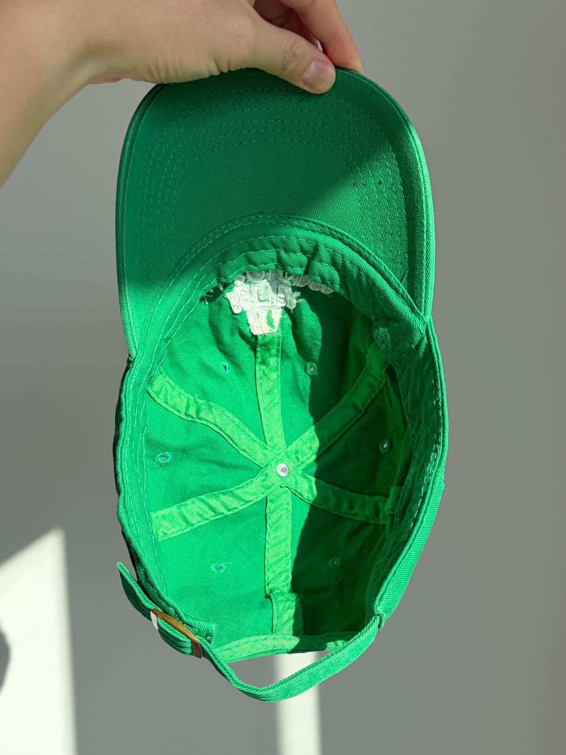 빈티지 워싱 그린 볼캡 야구모자  상품이미지5
