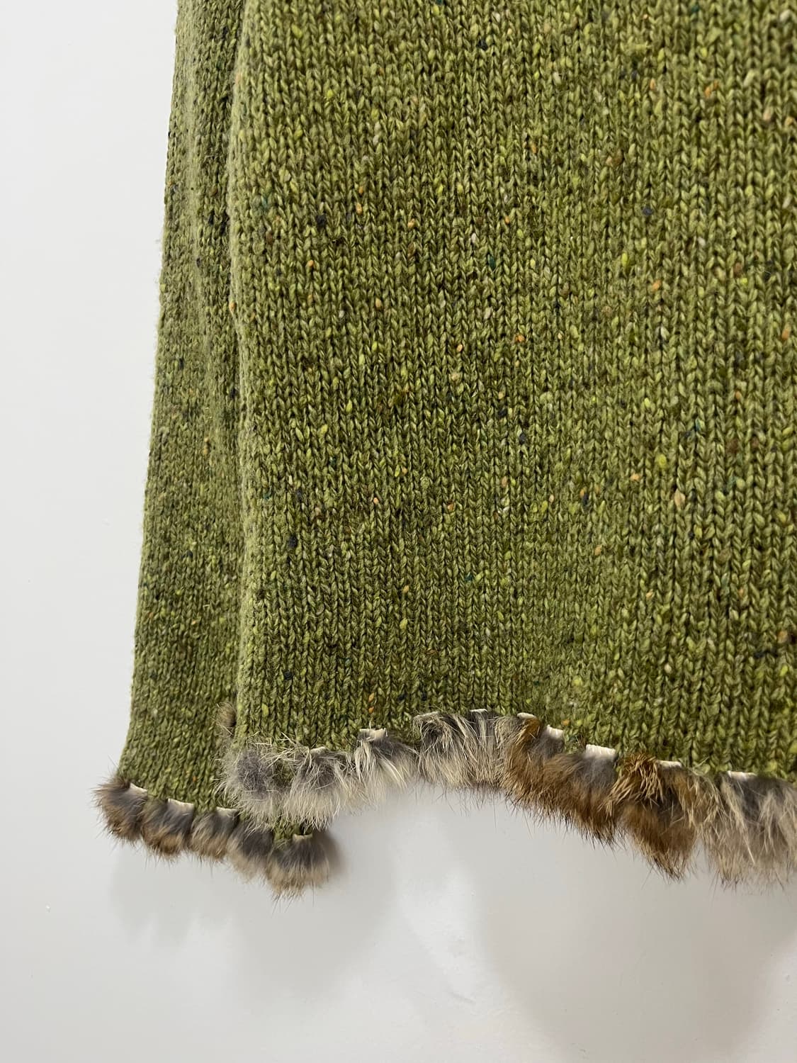 일본 빈티지 모리걸 스티치 퍼 니트 가디건 상품이미지9