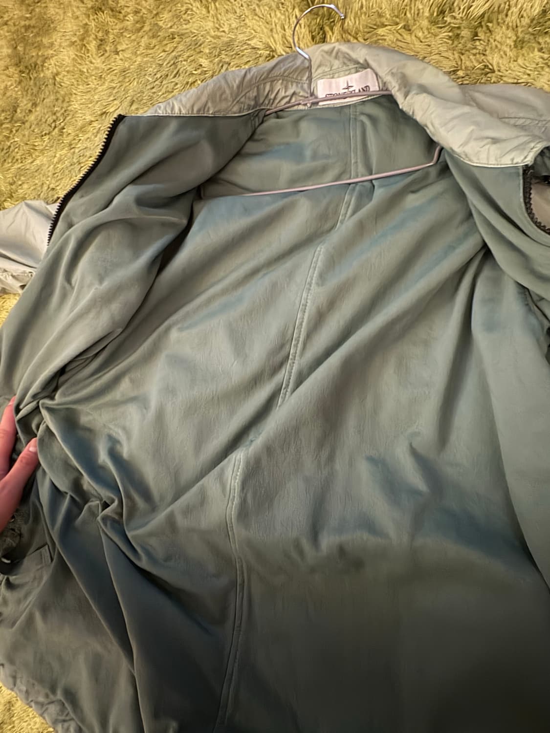 스톤아일랜드 크링클랩스 바람막이 세이지카키 XL 상품이미지6