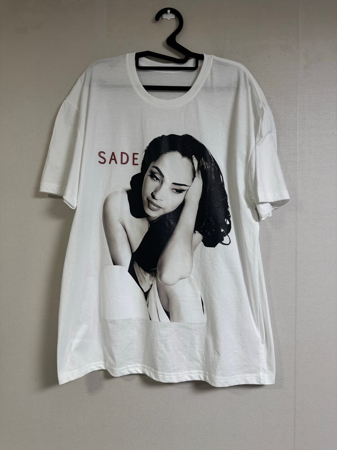 샤데이 SADE 부틀렉 빈티지 밴드티 화이트 흰색 반팔 상품이미지1