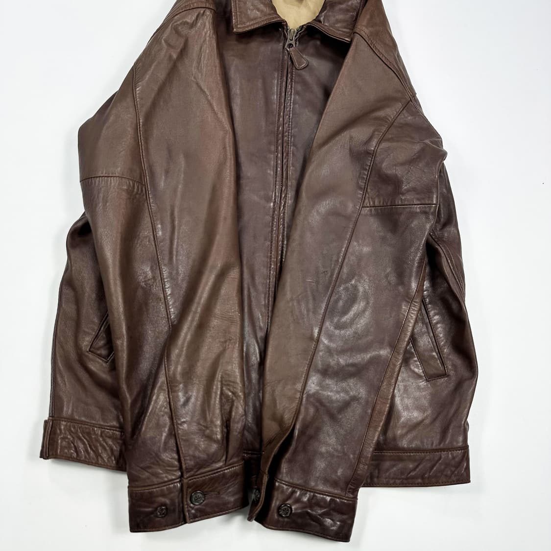 폴로 랄프로렌 클래식 양가죽 바라쿠다 자켓 S 상품이미지6