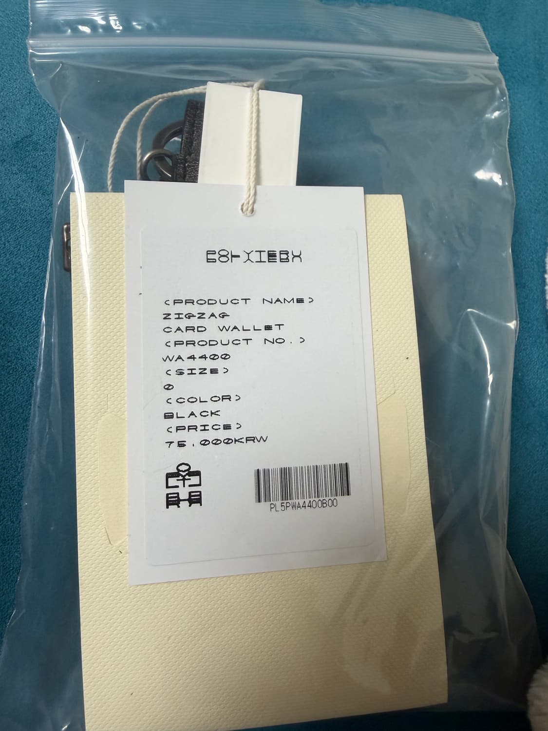(OS)폴리테루 카드지갑 지그재그 새상품 상품이미지2