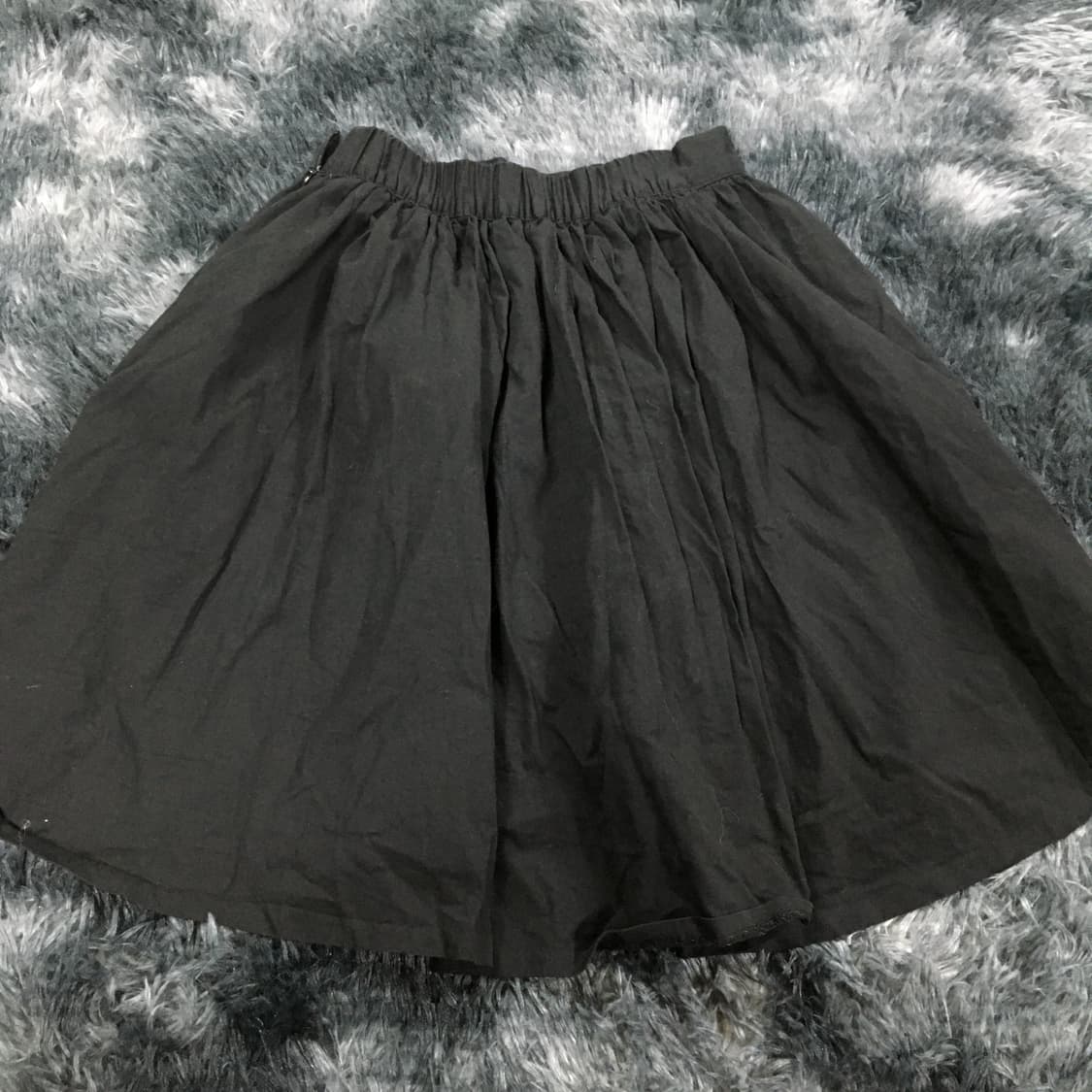 투티/0160 블랙 미디 모리걸 y2k 스커트 레이어드 상품이미지3